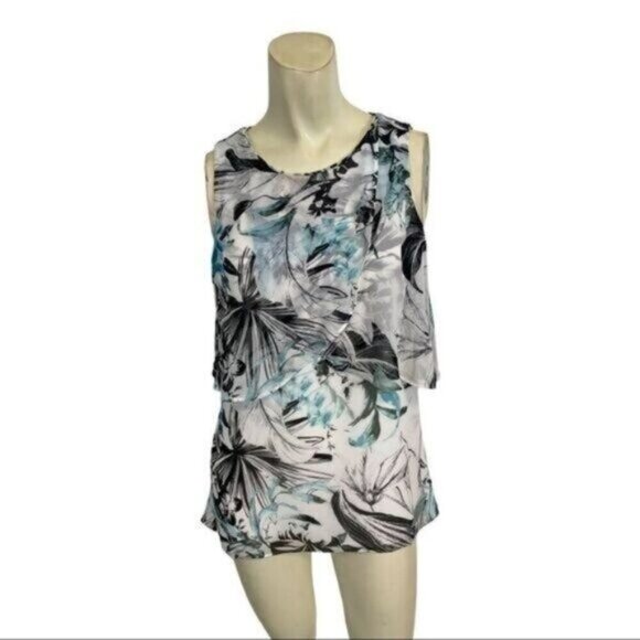 White House Black Market Double Layer Shell Top XS NWT - Picture 2 of 6